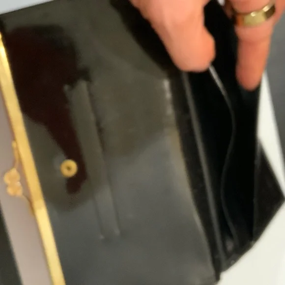 Versace Black and Gold Women's Wallet - Picture 7 of 11